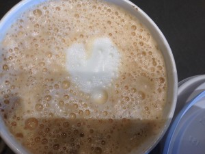 caffe latte heart