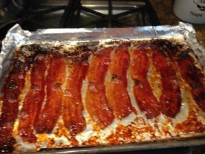 Bacon candy in the oven