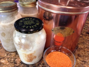 Ingredients for enchilada sauce