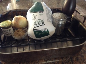 Ingredients for Crispy Chinese Duck