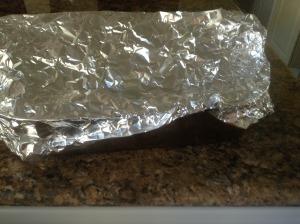 Cover with foil