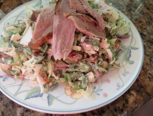 Crispy Chinese Duck with California Slaw