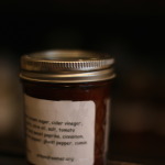 Jar of delightful homemade ketchup for your pantry