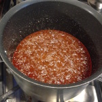 making salted caramel